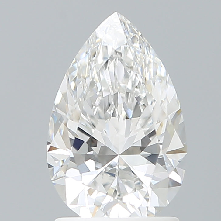 1.65 Carat Pear Shaped, Ideal Cut, D Color, VS1 Clarity, IGI Certified Lab Grown Diamond