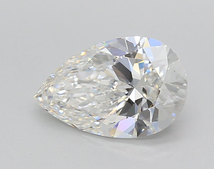 1.50 Carat Pear Shaped, Ideal Cut, F Color, VVS1 Clarity, IGI Certified Lab Grown Diamond