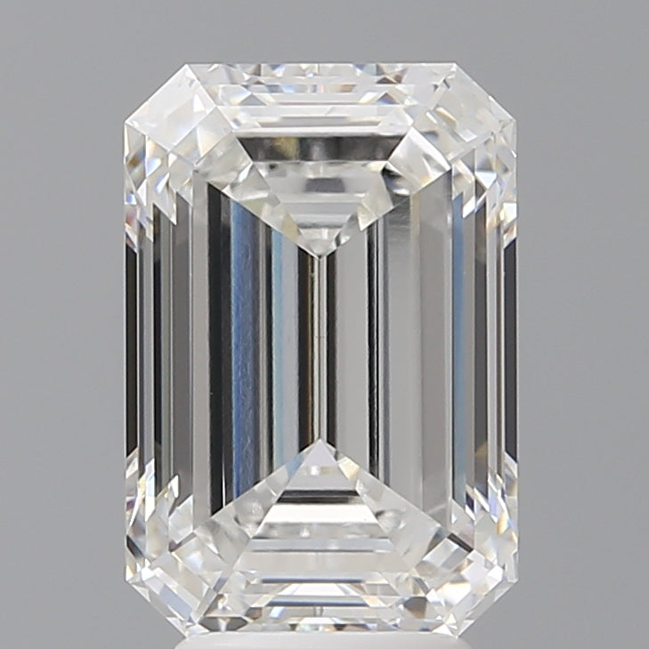 4.58 Carat Emerald Shaped, Ideal Cut, E Color, VVS2 Clarity, IGI Certified Lab Grown Diamond