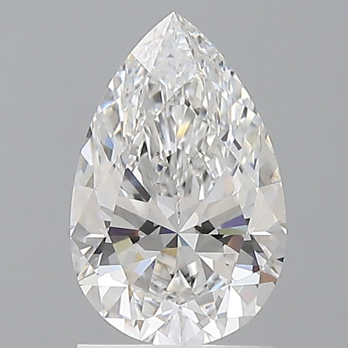 1.54 Carat Pear Shaped, Excellent Cut, E Color, VVS2 Clarity, IGI Certified Lab Grown Diamond