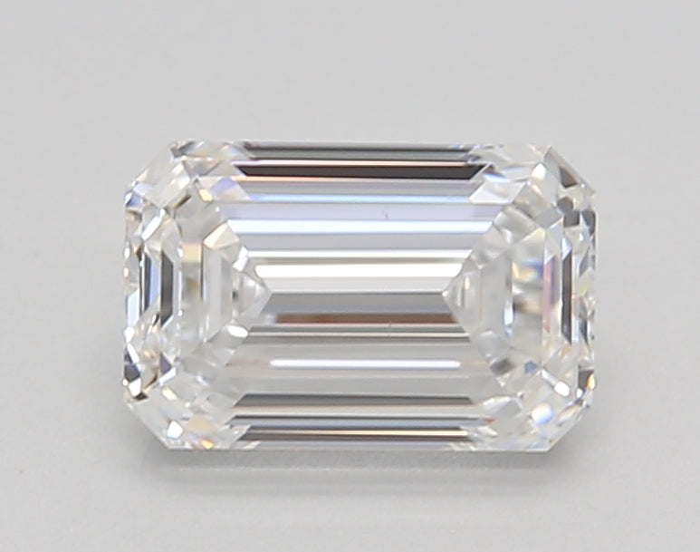 1.50 Carat Emerald Shaped, Ideal Cut, D Color, VS1 Clarity, IGI Certified Lab Grown Diamond