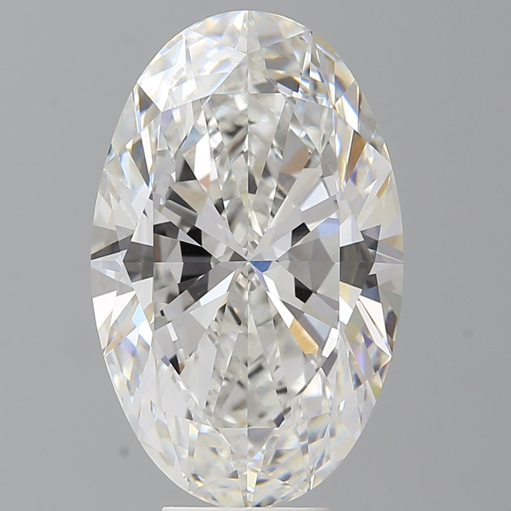 8.09 Carat Oval Shaped, Ideal Cut, F Color, VVS2 Clarity, IGI Certified Lab Grown Diamond