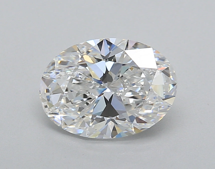 1.41 Carat Oval Shaped, Excellent Cut, D Color, VVS2 Clarity, IGI Certified Lab Grown Diamond