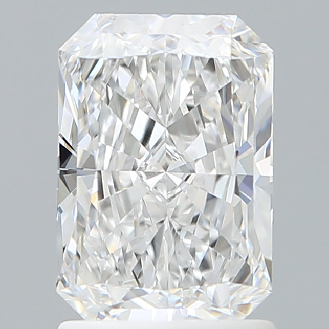 1.59 Carat Radiant Shaped, Ideal Cut, D Color, VVS1 Clarity, IGI Certified Lab Grown Diamond