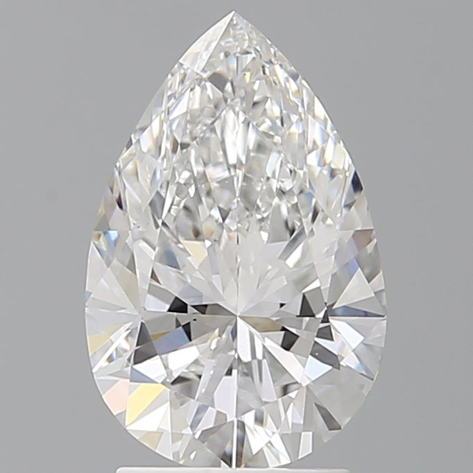 2.50 Carat Pear Shaped, Ideal Cut, E Color, VS1 Clarity, IGI Certified Lab Grown Diamond