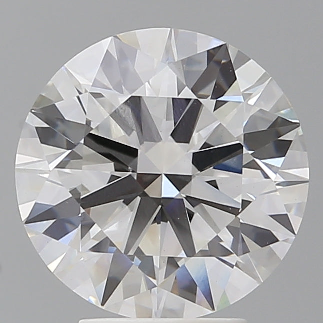4.09 Carat Round Shaped, Ideal Cut, E Color, VVS2 Clarity, IGI Certified Lab Grown Diamond