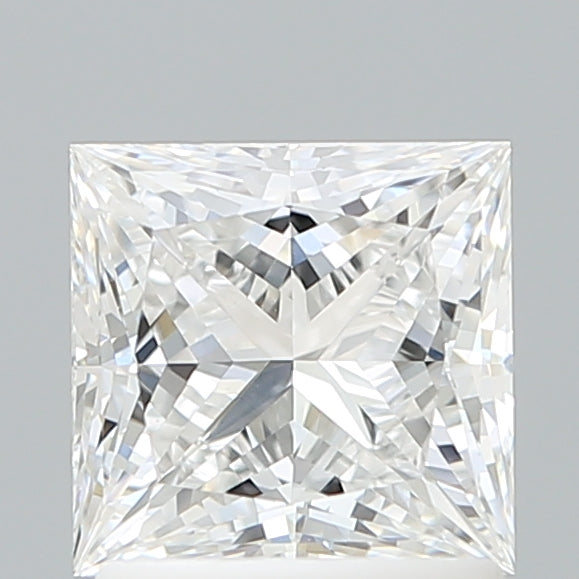 1.45 Carat Princess Shaped, Ideal Cut, D Color, VVS2 Clarity, IGI Certified Lab Grown Diamond