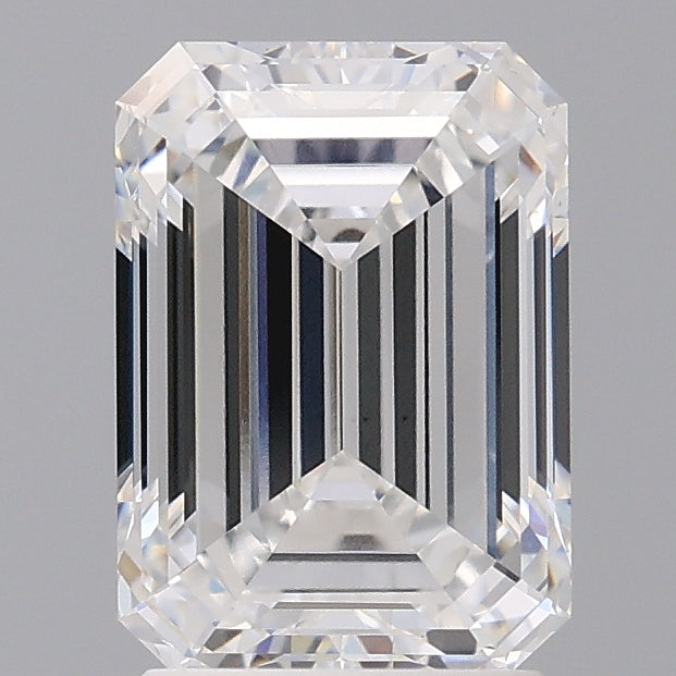 2.60 Carat Emerald Shaped, Ideal Cut, D Color, VS1 Clarity, IGI Certified Lab Grown Diamond