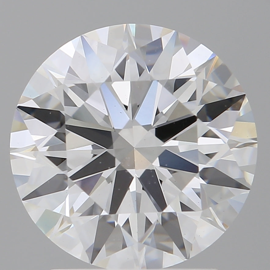 2.60 Carat Round Shaped, Ideal Cut, E Color, VS1 Clarity, IGI Certified Lab Grown Diamond