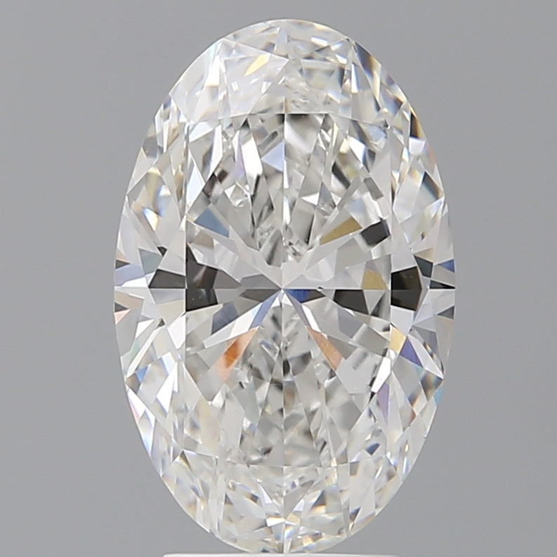 4.09 Carat Oval Shaped, Ideal Cut, E Color, VVS2 Clarity, IGI Certified Lab Grown Diamond