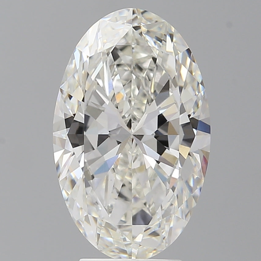 4.50 Carat Oval Shaped, Ideal Cut, F Color, VVS2 Clarity, IGI Certified Lab Grown Diamond