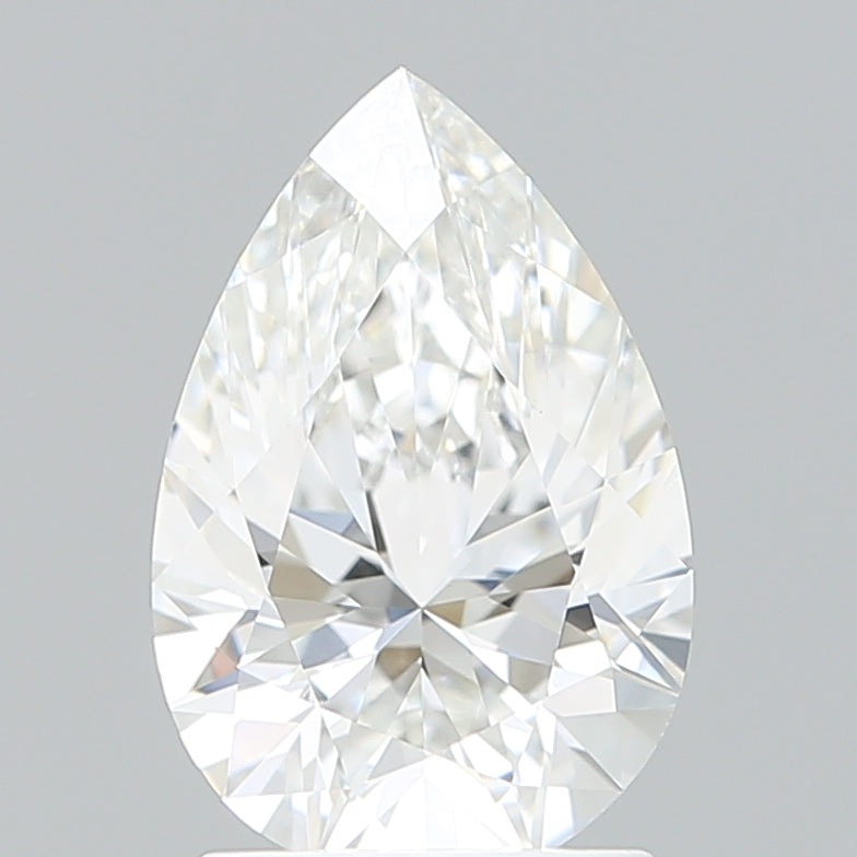 1.84 Carat Pear Shaped, Ideal Cut, E Color, VVS2 Clarity, IGI Certified Lab Grown Diamond