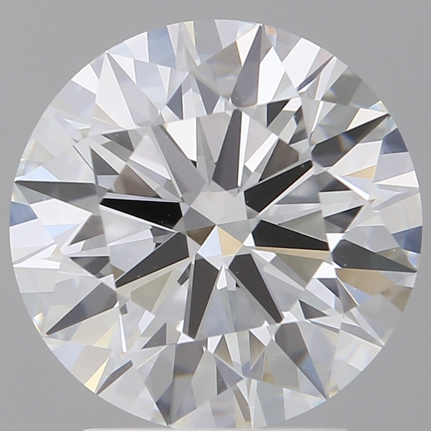 3.05 Carat Round Shaped, Ideal Cut, E Color, VVS2 Clarity, IGI Certified Lab Grown Diamond