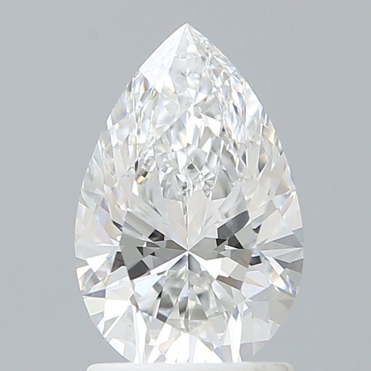 1.60 Carat Pear Shaped, Ideal Cut, D Color, VVS2 Clarity, IGI Certified Lab Grown Diamond