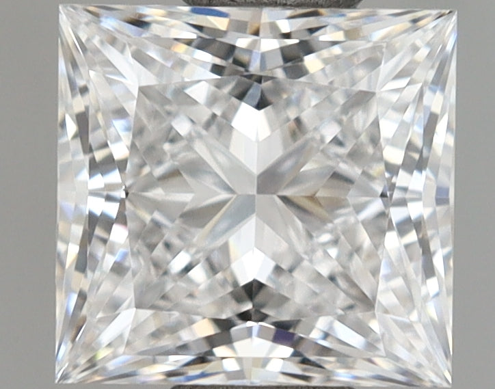 1.02 Carat Princess Shaped, Excellent Cut, D Color, VVS2 Clarity, IGI Certified Lab Grown Diamond