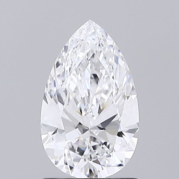 1.05 Carat Pear Shaped, Ideal Cut, D Color, IF Clarity, IGI Certified Lab Grown Diamond