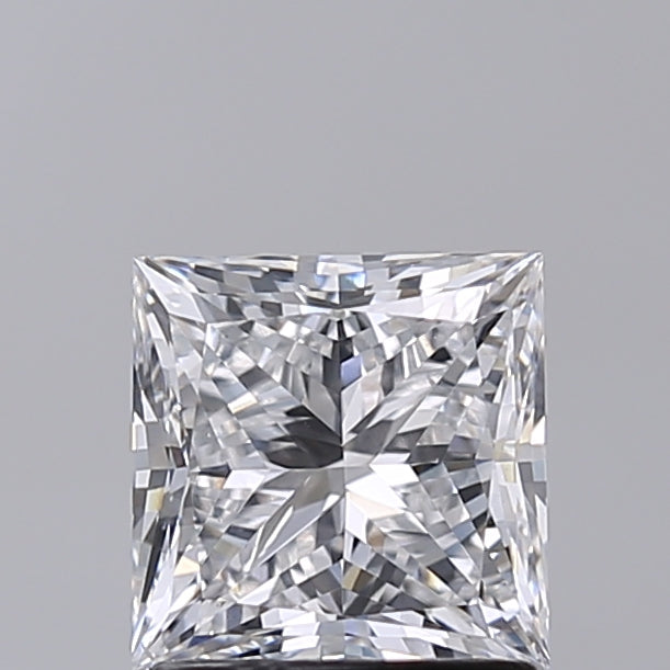 1.50 Carat Princess Shaped, Excellent Cut, D Color, VS1 Clarity, IGI Certified Lab Grown Diamond