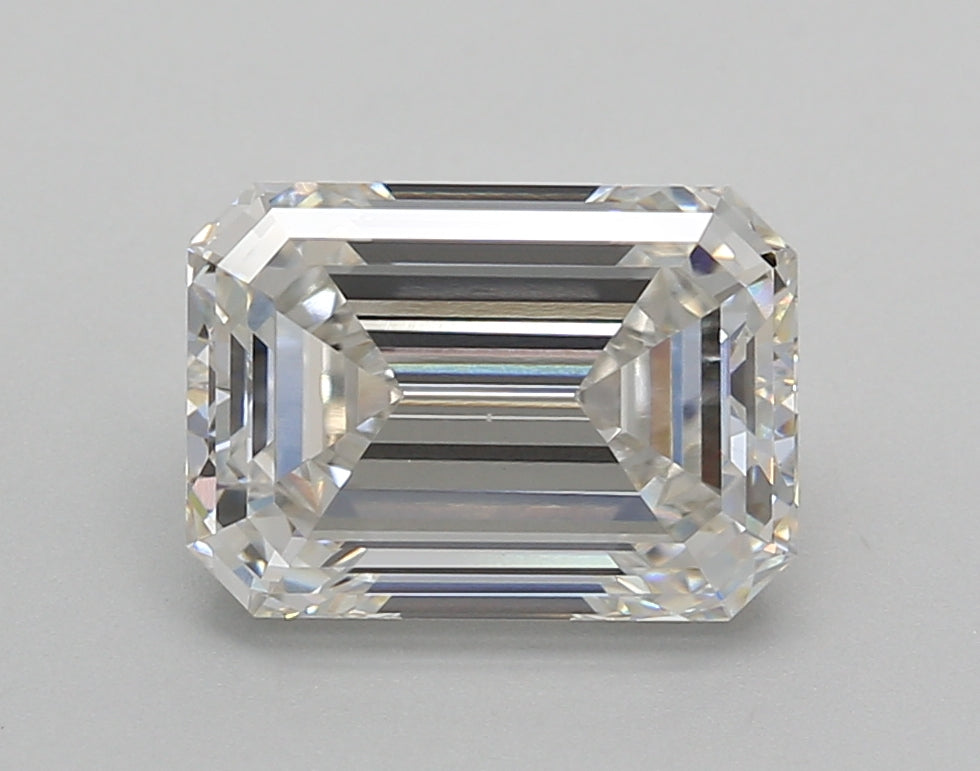 3.01 Carat Emerald Shaped, Excellent Cut, F Color, VS1 Clarity, IGI Certified Lab Grown Diamond
