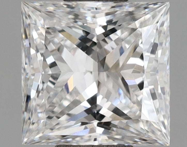 1.00 Carat Princess Shaped, Ideal Cut, D Color, VVS1 Clarity, IGI Certified Lab Grown Diamond
