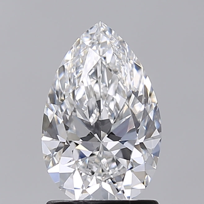 1.50 Carat Pear Shaped, Excellent Cut, E Color, VVS2 Clarity, IGI Certified Lab Grown Diamond