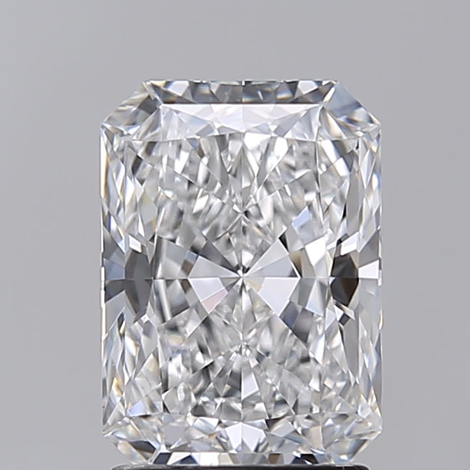 2.01 Carat Radiant Shaped, Ideal Cut, E Color, VVS2 Clarity, GIA Certified Lab Grown Diamond