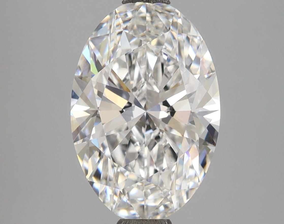 3.08 Carat Oval Shaped, Ideal Cut, D Color, VVS2 Clarity, IGI Certified Lab Grown Diamond