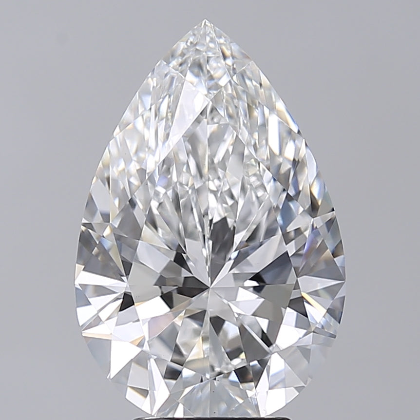 5.01 Carat Pear Shaped, Very Good Cut, E Color, VS1 Clarity, IGI Certified Lab Grown Diamond