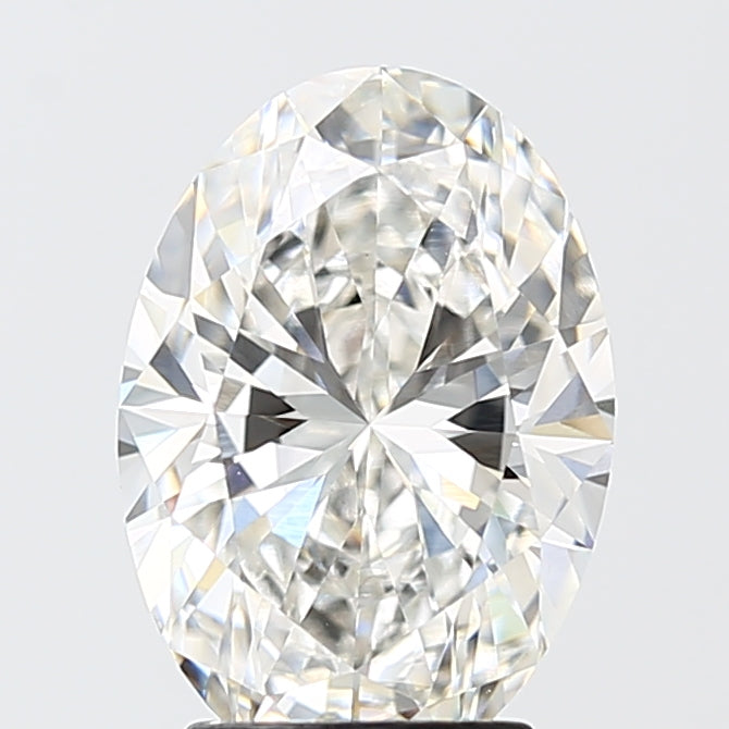 3.07 Carat Oval Shaped, Excellent Cut, F Color, VVS2 Clarity, IGI Certified Lab Grown Diamond