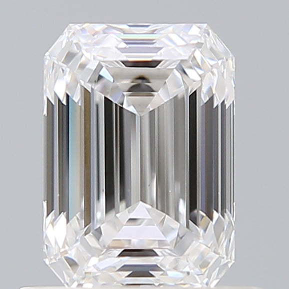 0.94 Carat Emerald Shaped, Ideal Cut, D Color, VS1 Clarity, IGI Certified Lab Grown Diamond