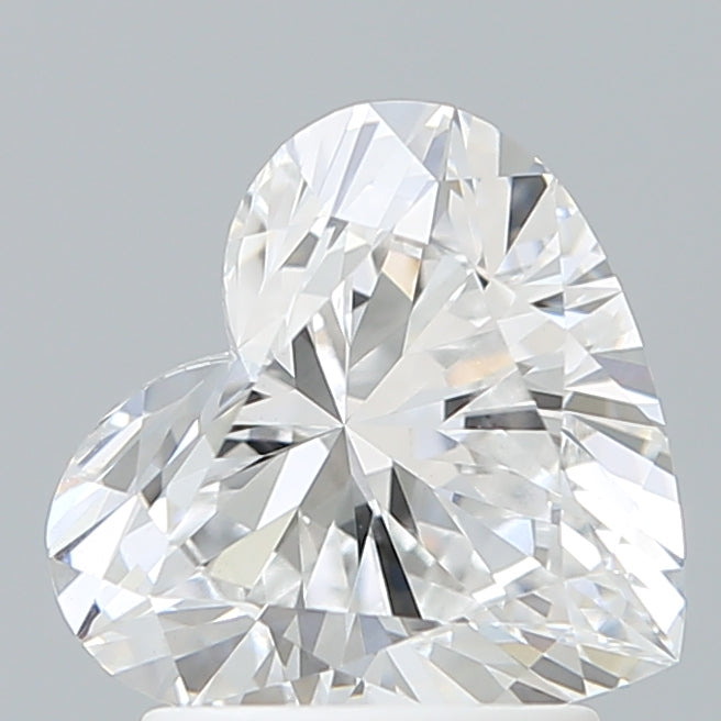 1.84 Carat Heart Shaped, Ideal Cut, D Color, VVS2 Clarity, IGI Certified Lab Grown Diamond
