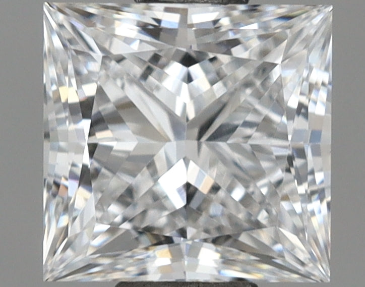 1.02 Carat Princess Shaped, Ideal Cut, D Color, VVS2 Clarity, IGI Certified Lab Grown Diamond