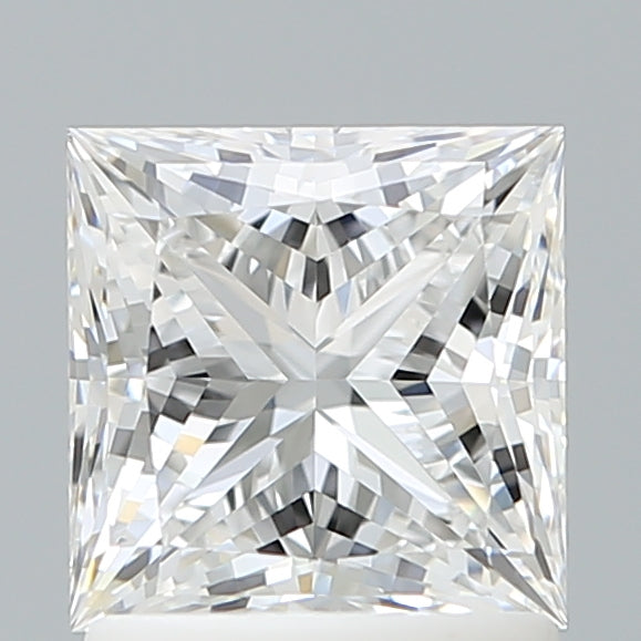 1.53 Carat Princess Shaped, Ideal Cut, D Color, VVS2 Clarity, IGI Certified Lab Grown Diamond