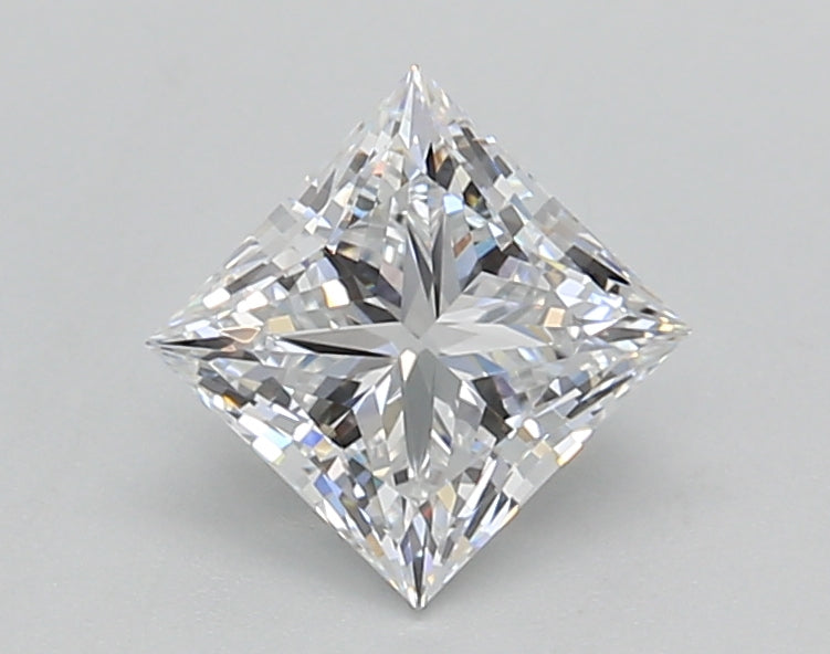 1.02 Carat Princess Shaped, Ideal Cut, D Color, VS2 Clarity, GIA Certified Lab Grown Diamond