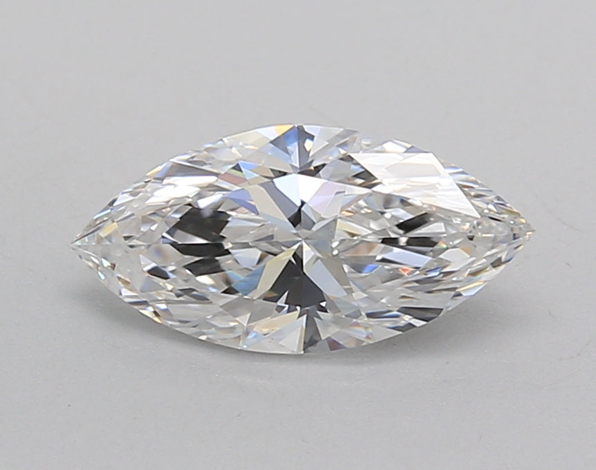 1.02 Carat Marquise Shaped, Excellent Cut, D Color, VVS2 Clarity, IGI Certified Lab Grown Diamond