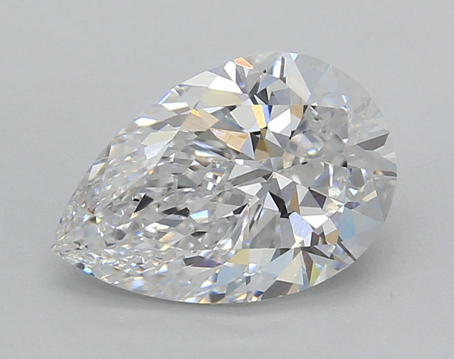 2.51 Carat Pear Shaped, Very Good Cut, D Color, VS1 Clarity, IGI Certified Lab Grown Diamond