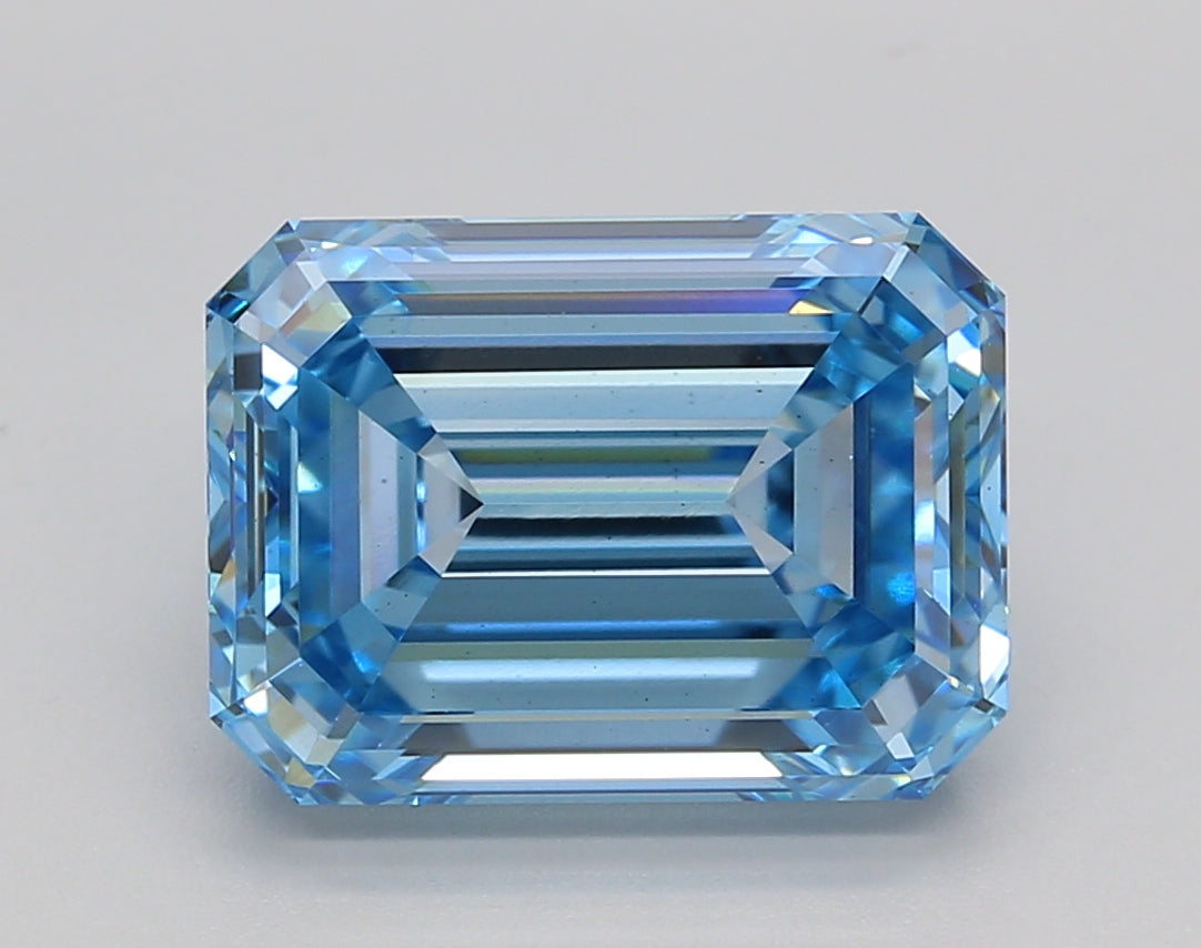 4.94 Carat Emerald Shaped, Ideal Cut, VS1 Clarity, IGI Certified Lab Grown Diamond