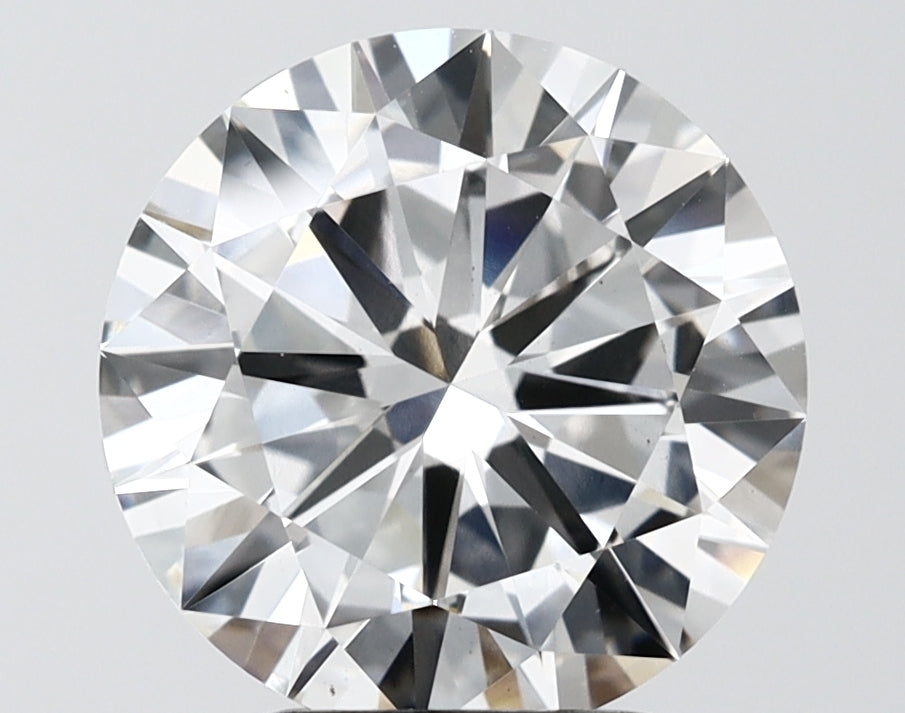 3.99 Carat Round Shaped, Excellent Cut, F Color, VS1 Clarity, IGI Certified Lab Grown Diamond