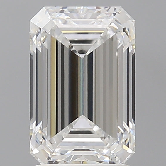 2.59 Carat Emerald Shaped, Ideal Cut, E Color, VVS2 Clarity, IGI Certified Lab Grown Diamond