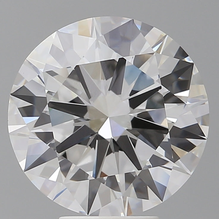 6.08 Carat Round Shaped, Excellent Cut, E Color, VVS2 Clarity, IGI Certified Lab Grown Diamond