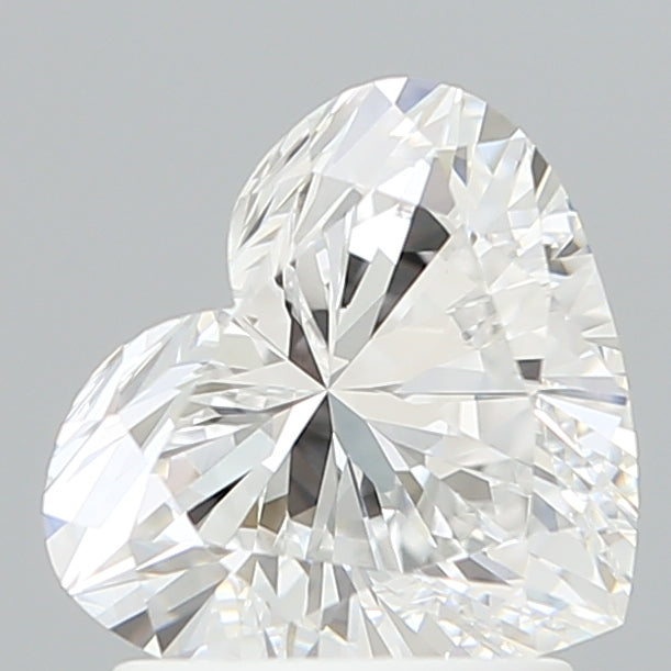 1.60 Carat Heart Shaped, Ideal Cut, D Color, VVS2 Clarity, IGI Certified Lab Grown Diamond