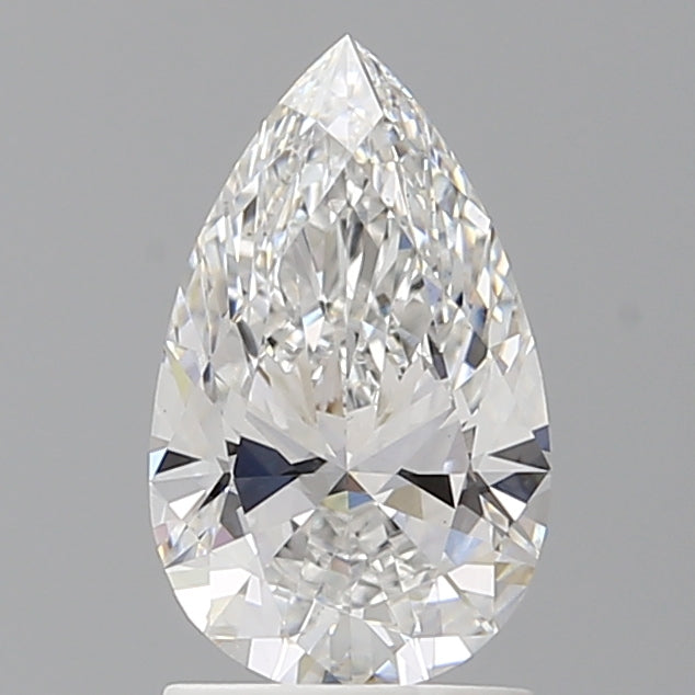 1.58 Carat Pear Shaped, Ideal Cut, E Color, VS1 Clarity, IGI Certified Lab Grown Diamond