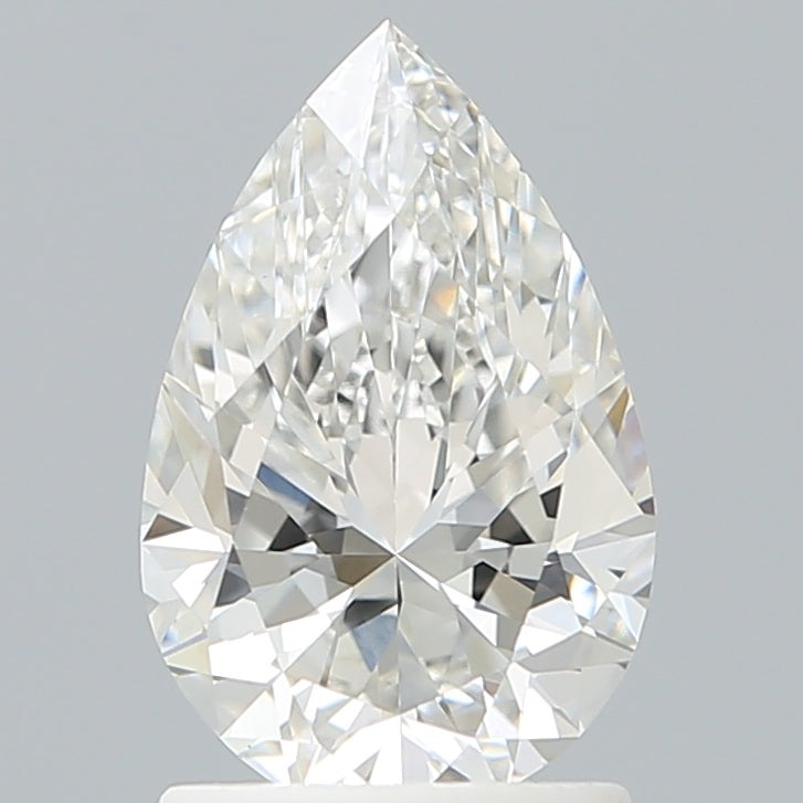 1.54 Carat Pear Shaped, Ideal Cut, G Color, VVS2 Clarity, IGI Certified Lab Grown Diamond