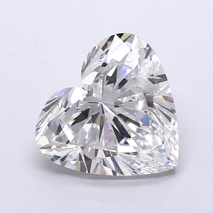4.00 Carat Heart Shaped, Very Good Cut, D Color, VS1 Clarity, IGI Certified Lab Grown Diamond