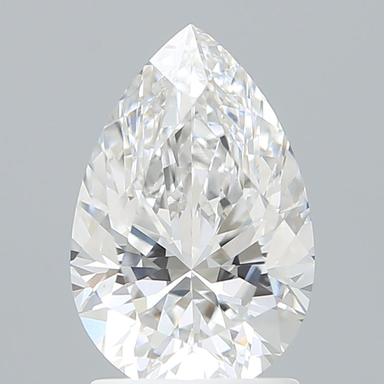 1.90 Carat Pear Shaped, Excellent Cut, E Color, VVS2 Clarity, IGI Certified Lab Grown Diamond