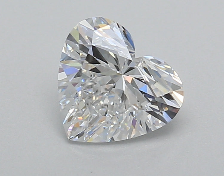 1.02 Carat Heart Shaped, Excellent Cut, D Color, VVS2 Clarity, IGI Certified Lab Grown Diamond