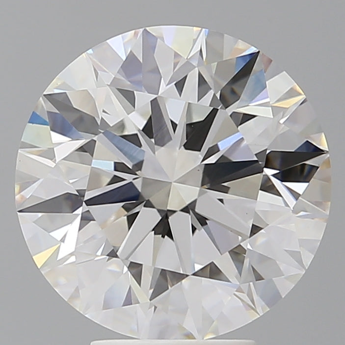 5.59 Carat Round Shaped, Ideal Cut, F Color, VVS2 Clarity, IGI Certified Lab Grown Diamond