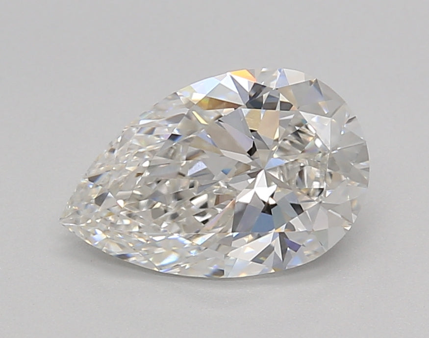 1.50 Carat Pear Shaped, Ideal Cut, F Color, VVS2 Clarity, IGI Certified Lab Grown Diamond