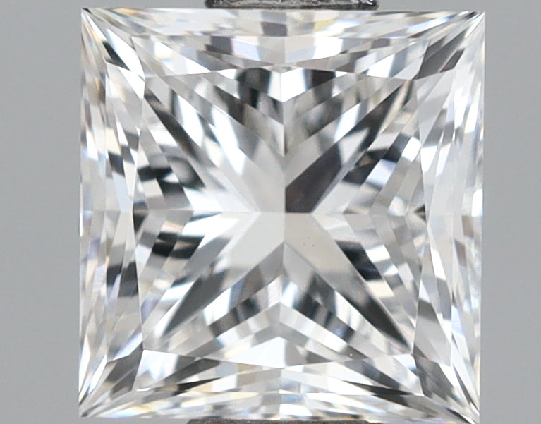 1.03 Carat Princess Shaped, Excellent Cut, D Color, VVS2 Clarity, IGI Certified Lab Grown Diamond