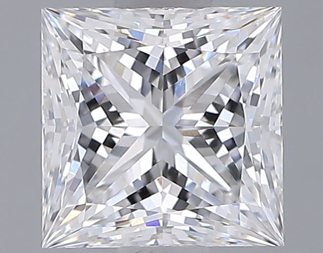 1.32 Carat Princess Shaped, Ideal Cut, D Color, VVS2 Clarity, IGI Certified Lab Grown Diamond