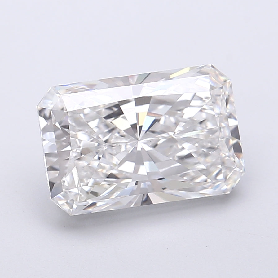 3.57 Carat Radiant Shaped, Very Good Cut, E Color, VS1 Clarity, IGI Certified Lab Grown Diamond